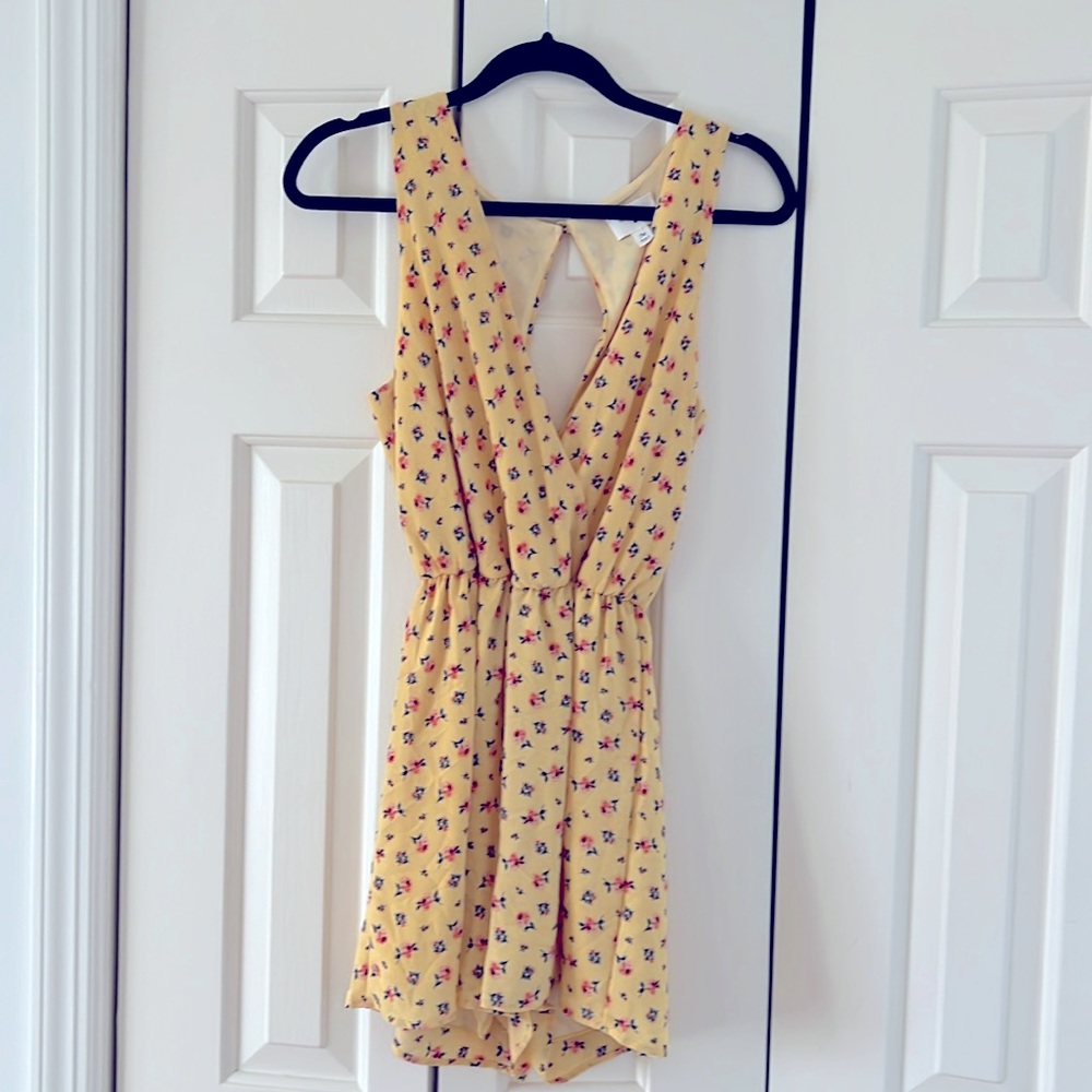 Romper with open back